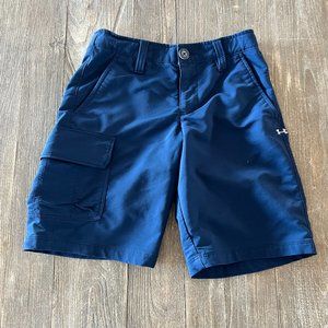 UNDER ARMOUR YOUTH CARGO SHORTS (blue - small)